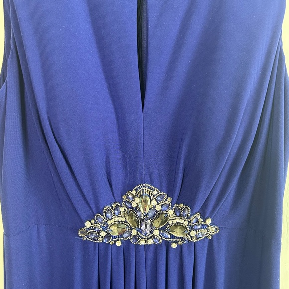 Royal Blue Embellished Evening Gown | Formal Event Dress - Picture 2 of 3